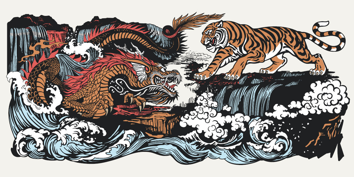 A simbologia do dragão e do tigre