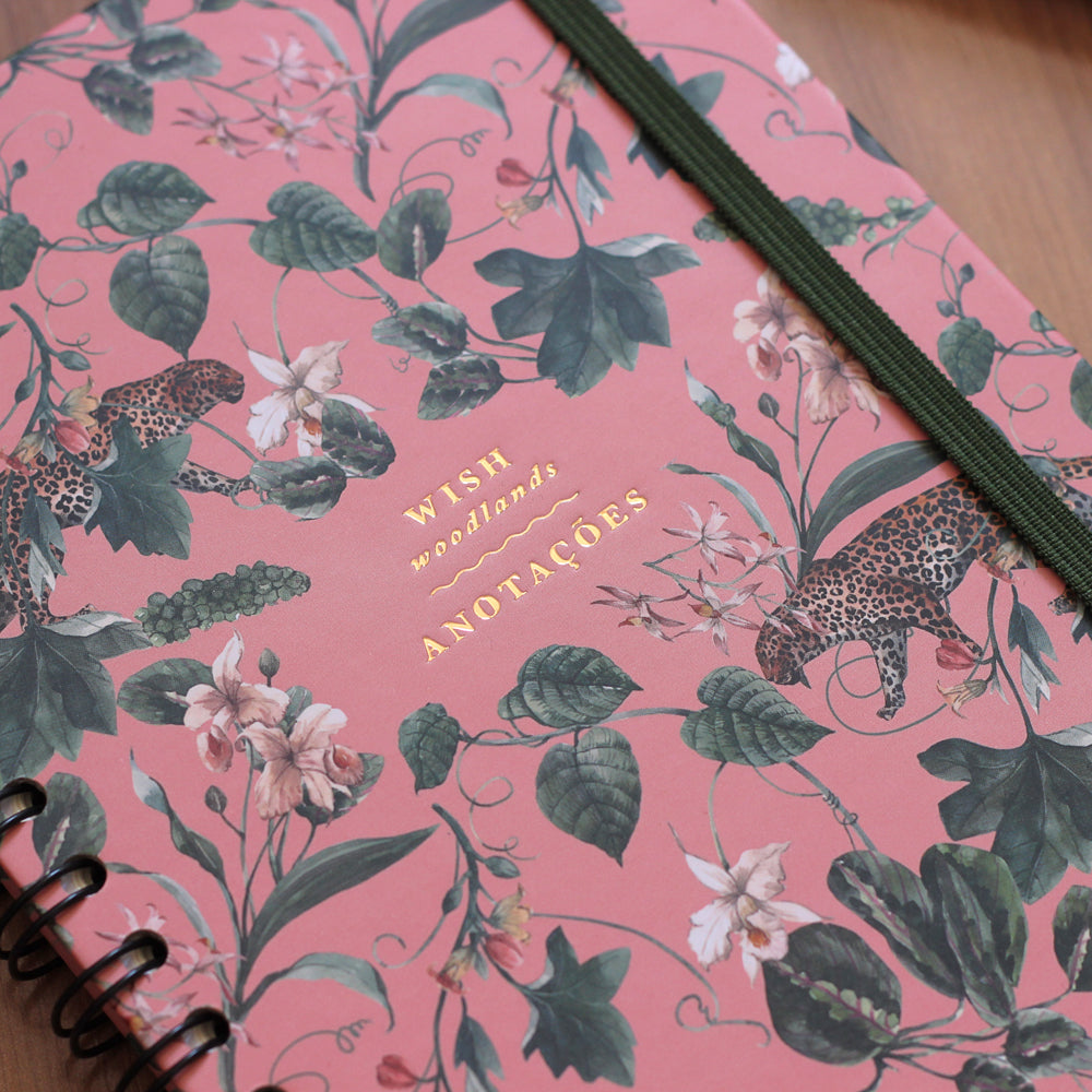 Caderno Woodlands Onça Tropical 15x21
