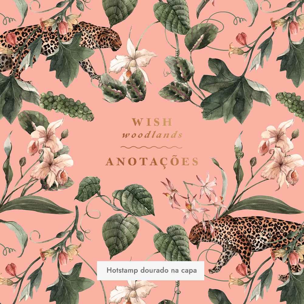 Caderno Woodlands Onça Tropical 15x21